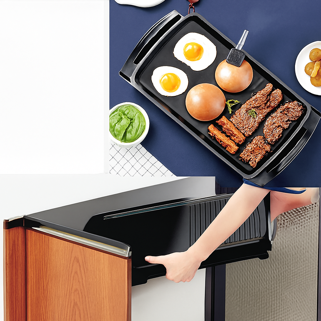 Plancha Cocción Eléctrica Antiadherente